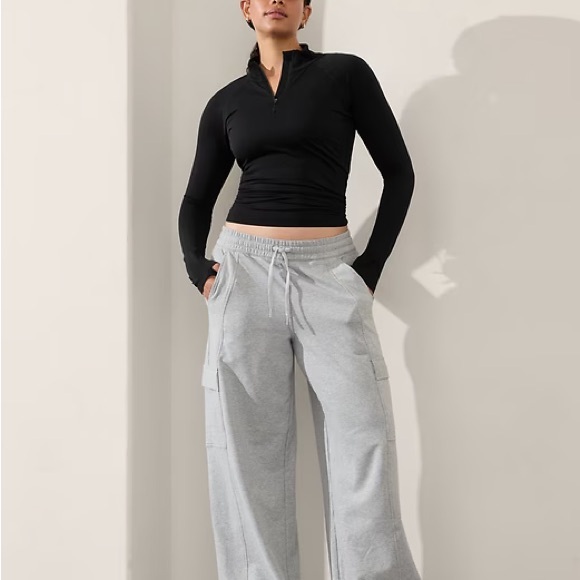 Athleta Light Gray Women's Joggers - Picture 2 of 7